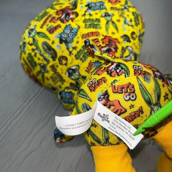 Looney Tunes Sticker Bomb Tweety Bird Stuffed Animal Plush Toy 9" made in USA - Picture 11 of 16